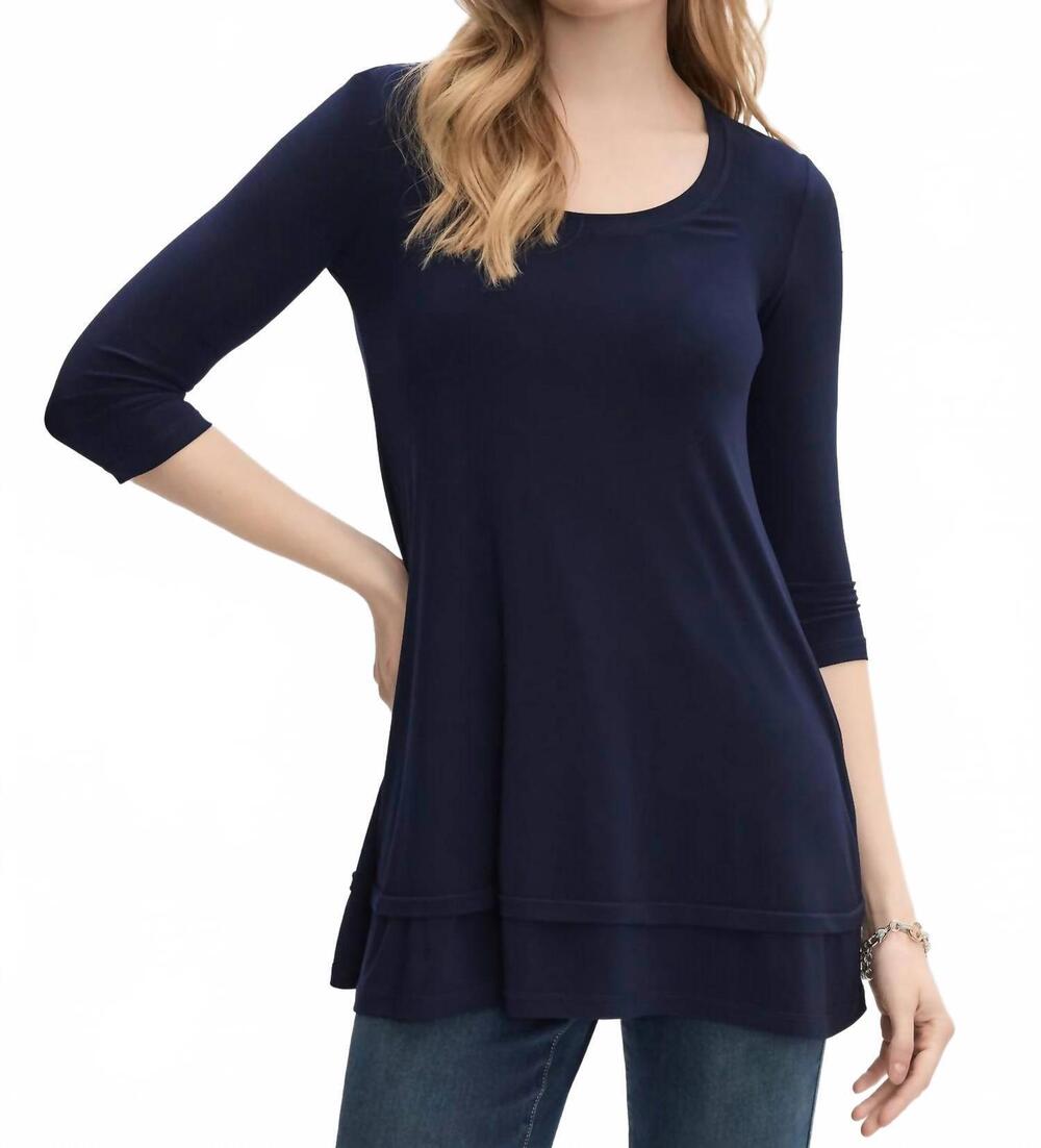NEW JOSEPH RIBKOFF 3/4 sleeve tunic top in true blue